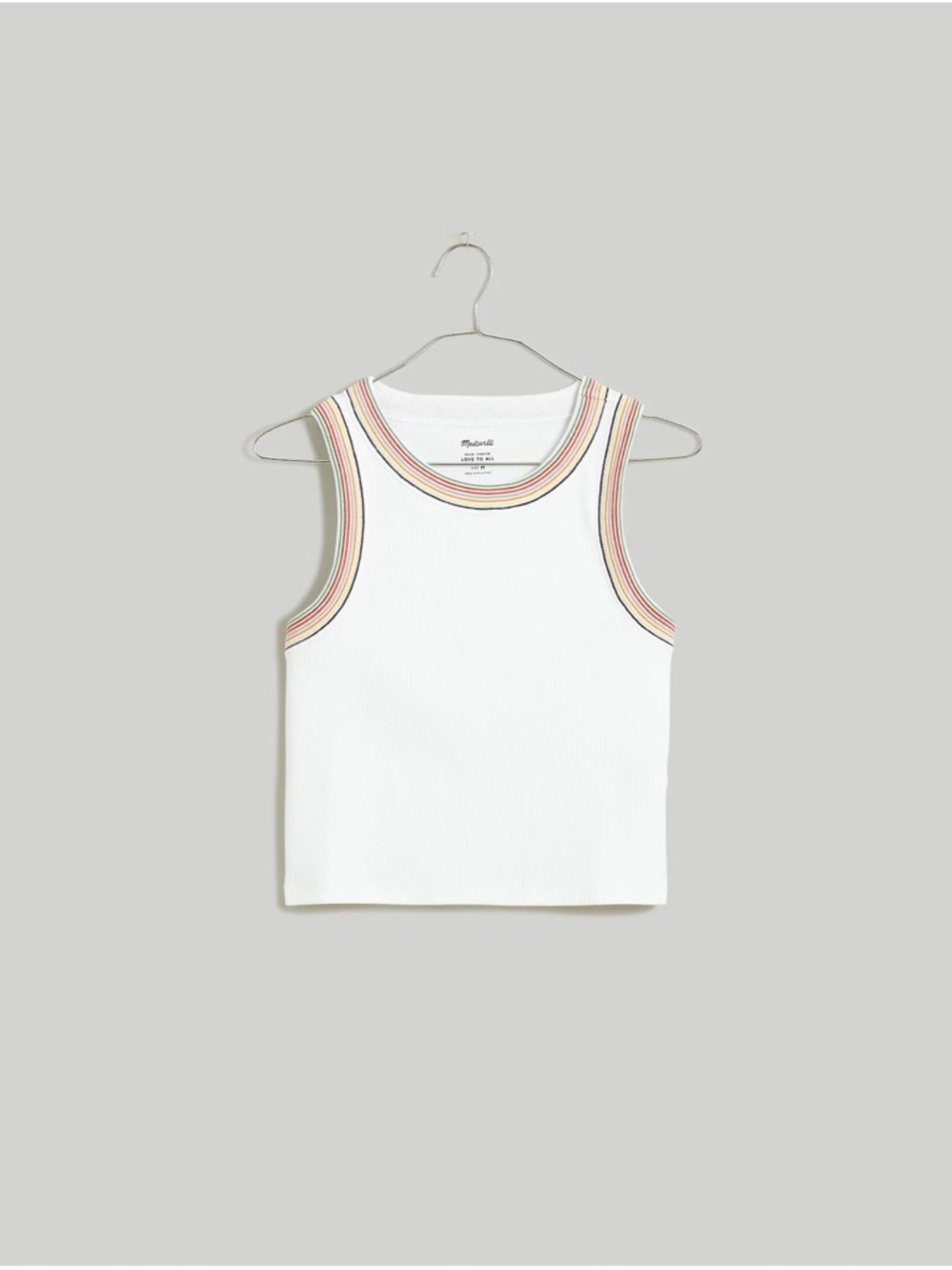 Madewell The Pride Brightside Crop Tank NWOT Size XL